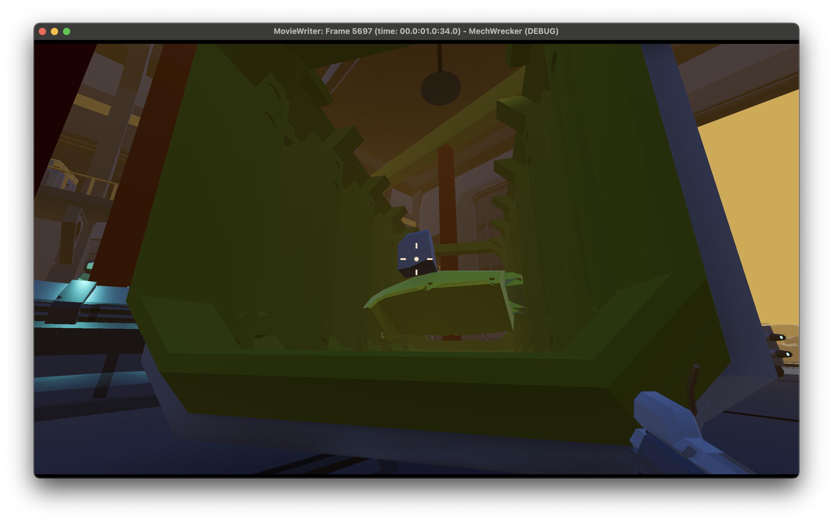 Many sliced parts in the material container, in the hanger